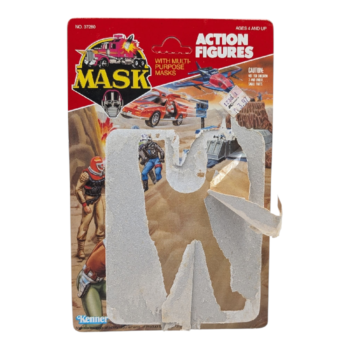 M.A.S.K 1986 METEOR (empty) BOX + carton INLAY mask kenner